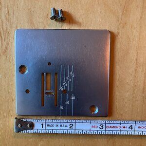Singer Sewing Machine Metal Needle Plate with 2 screws